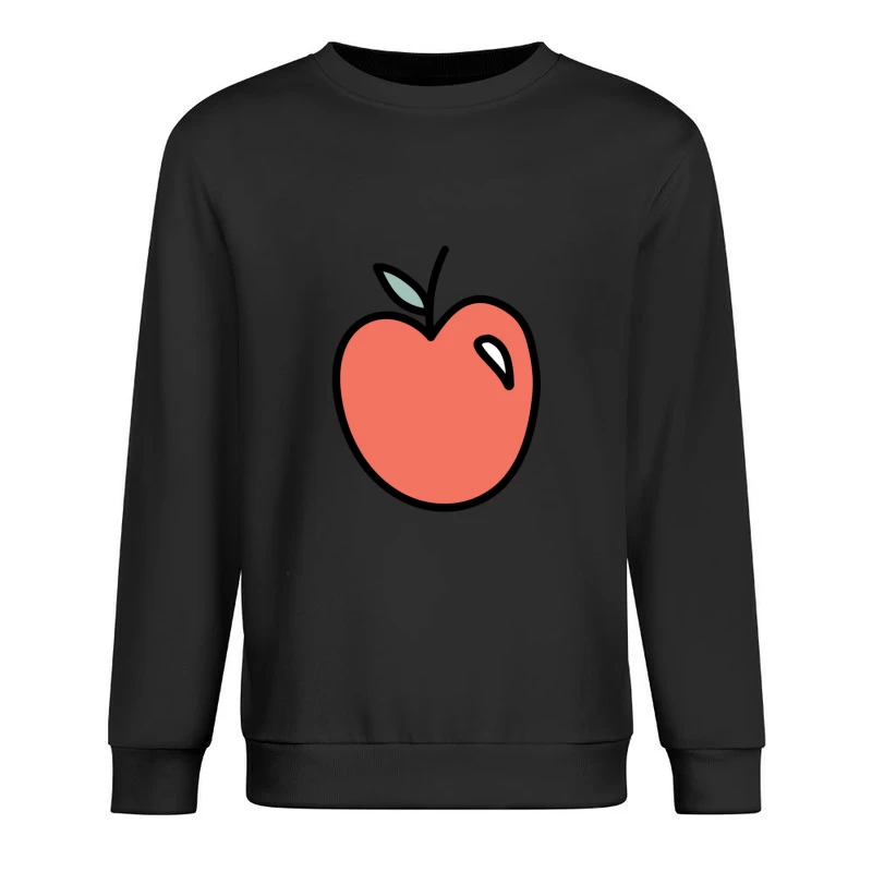 Illustration de pomme minimaliste Homme Sweat-shirt à enfiler