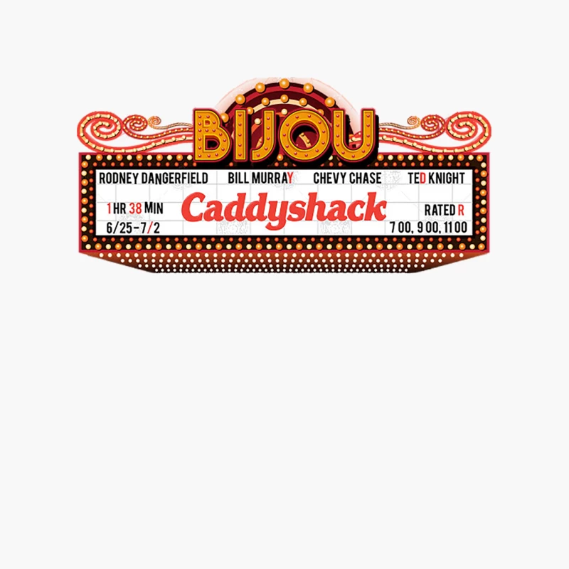 Caddyshack Marquee Cotton Tote Bag