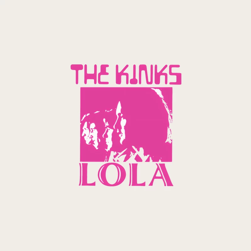 The Kinks 'Lola' Pink Album Cover Art Bucket Hat