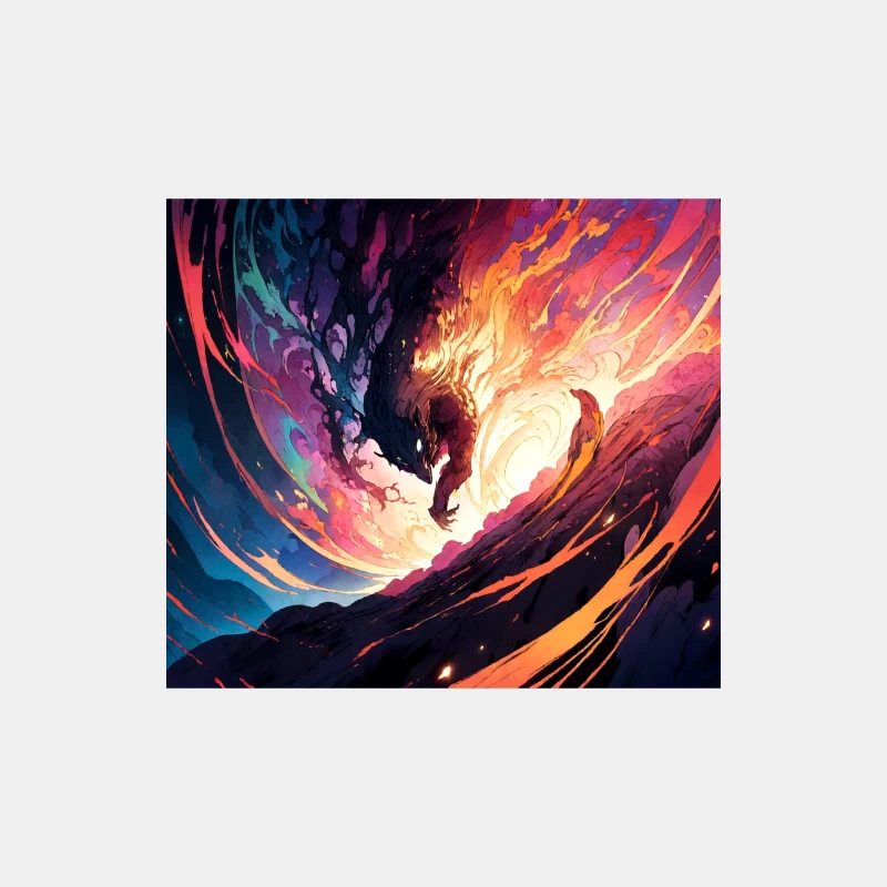 Rebirth of the Elemental Phoenix: A Swirling Dance of Fire and Ice Male Tank Top