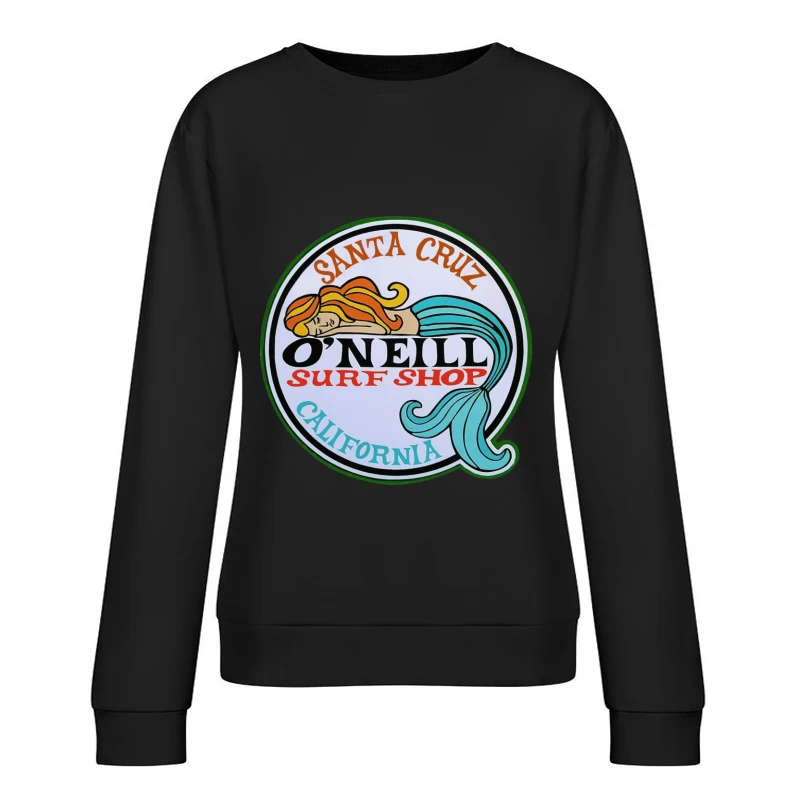 Vintage O'Neill Surf Shop Logo from Santa Cruz, California Female Pullover Sweatshirt