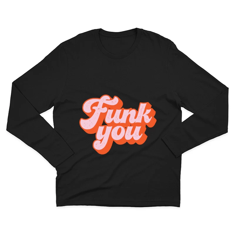 Retro Funk Grafik Herren Langarm T-Shirt