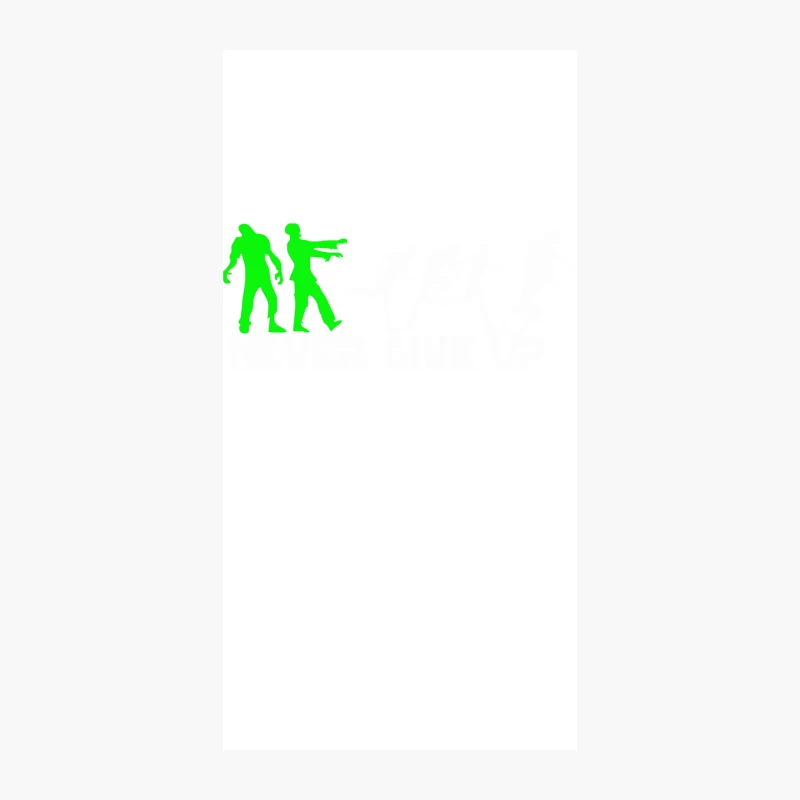 Zombie never give up Fun iPhone Case