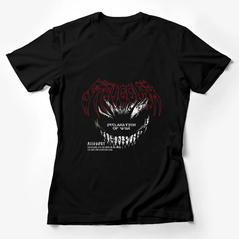 Schreckliches Lächeln im Kriegsdesign Damen T-Shirt