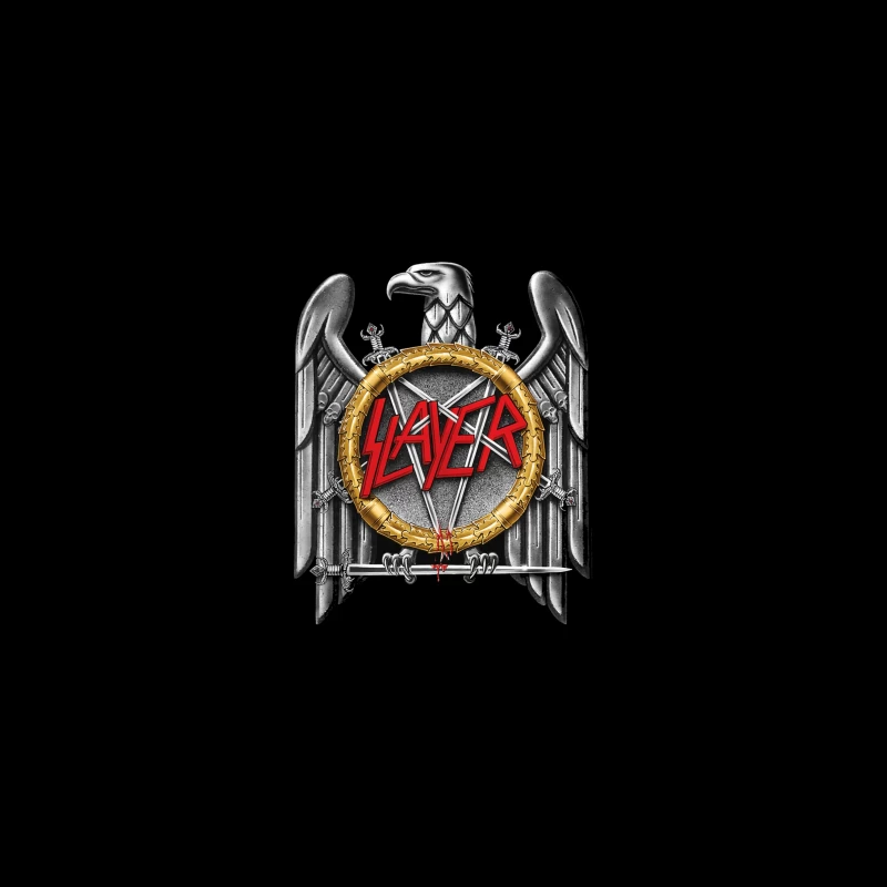 Slayer Metal Band Eagle Emblem with Crossed Swords Desk Mat