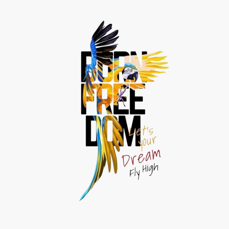 Born Free: Let Your Dreams Fly High Cotton Tote Bag
