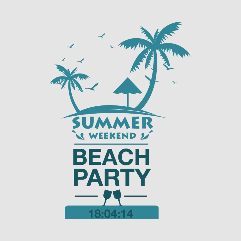 Strandparty am Sommerwochenende Herren Pullover Hoodie