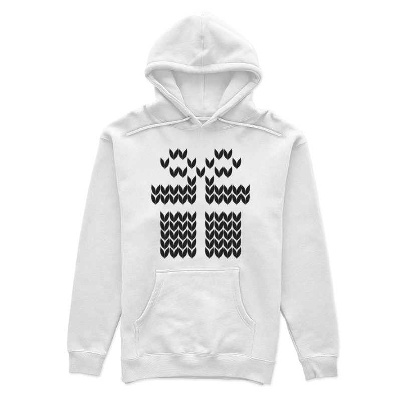 Motif de feuilles symétriques Femme Sweat à capuche