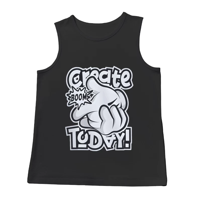 Kreatives Design mit Boom-Effekt Herren Tanktops