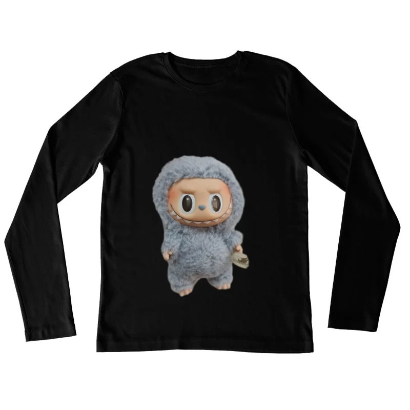 Niedliche Plüschfigur im Kostüm Damen Langarm T-Shirt