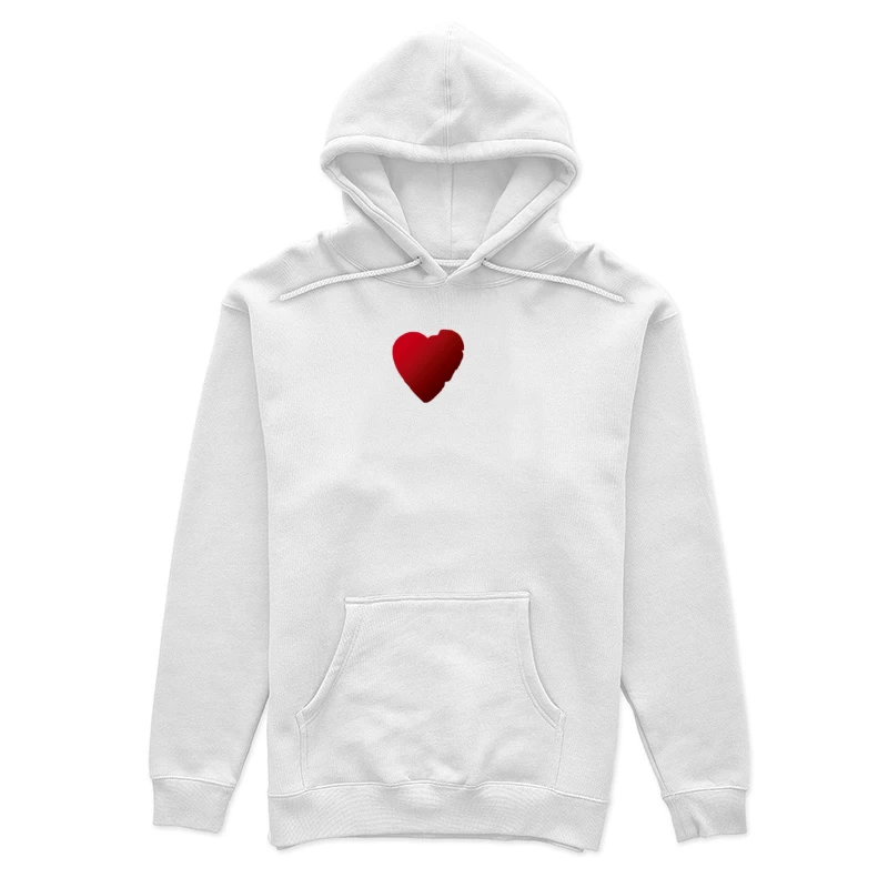 Abstraktes Herz und Schriftzug 'Peace' Damen Pullover Hoodie