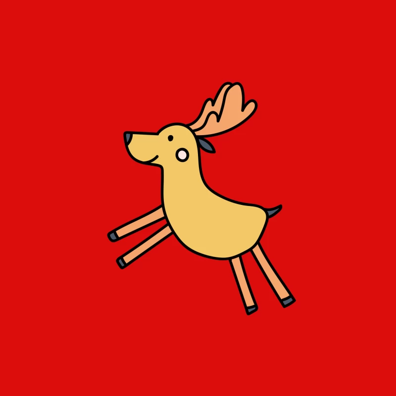 Cerf mignon sautant joyeusement Homme Débardeur