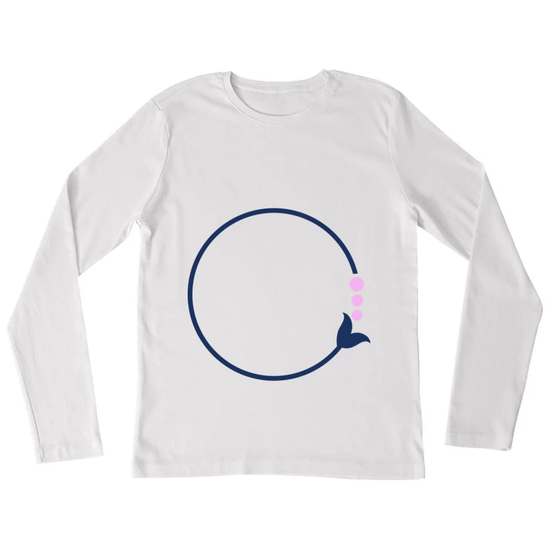 Anneau avec queue de poisson et bulles Femme Manches Longues T-Shirt