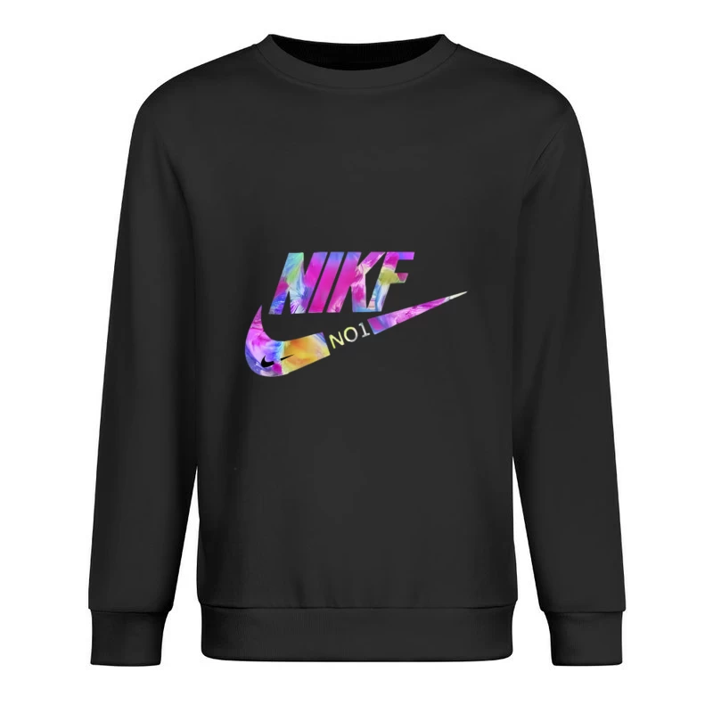 Buntes Nike-Logo mit Blumenmuster Herren Pullover Sweatshirt