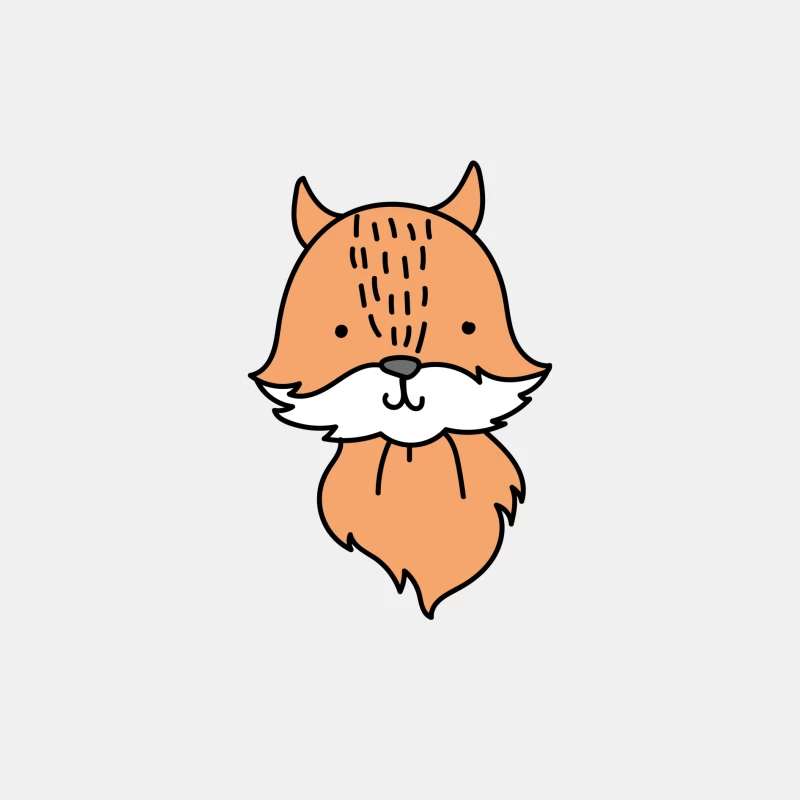 Illustration adorable de renard Homme Débardeur