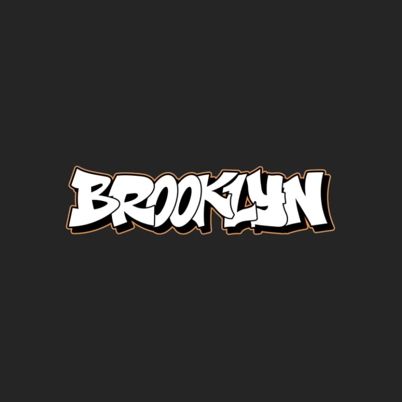 Brooklyn Graffiti-Schriftzug Herren Pullover Sweatshirt