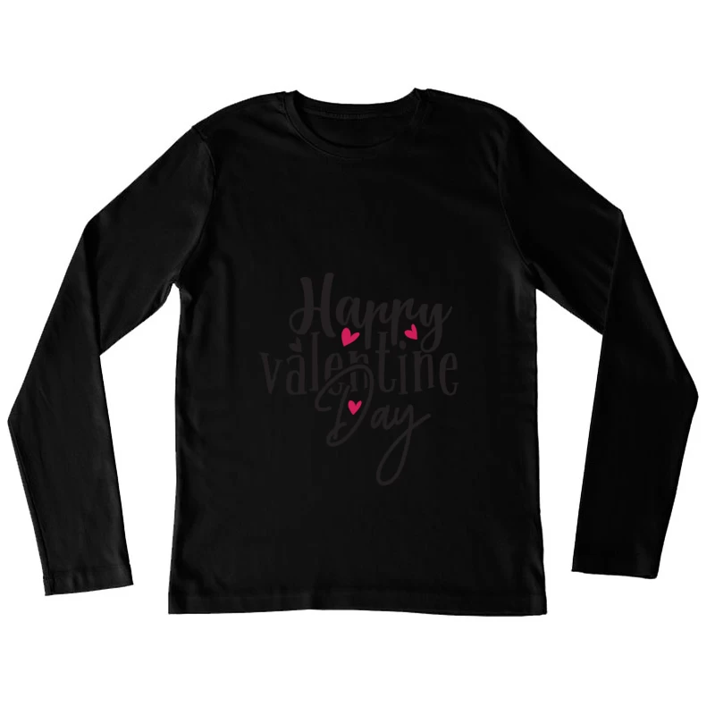 Carte de Saint-Valentin avec coeurs Femme Manches Longues T-Shirt