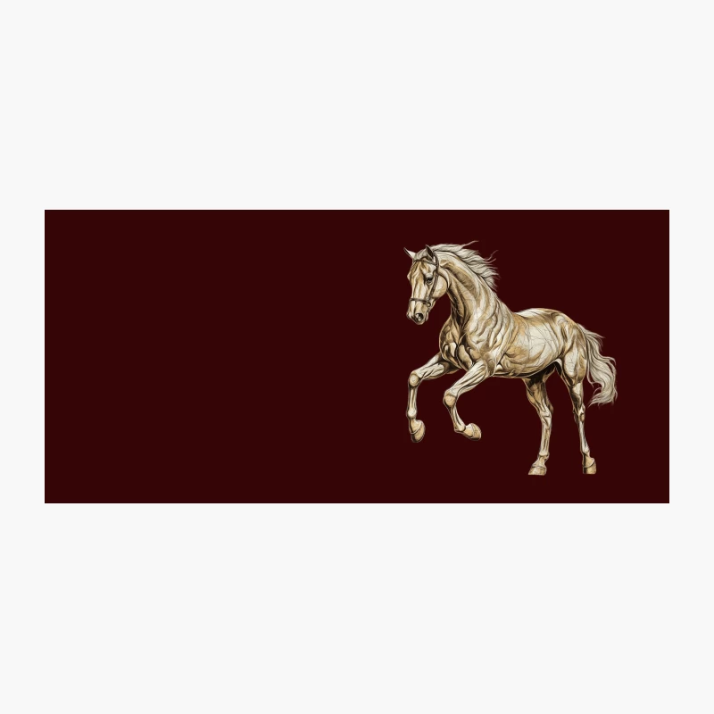 Artistic Equine Sketch: Majestic Horse Illustration Coffee Mug