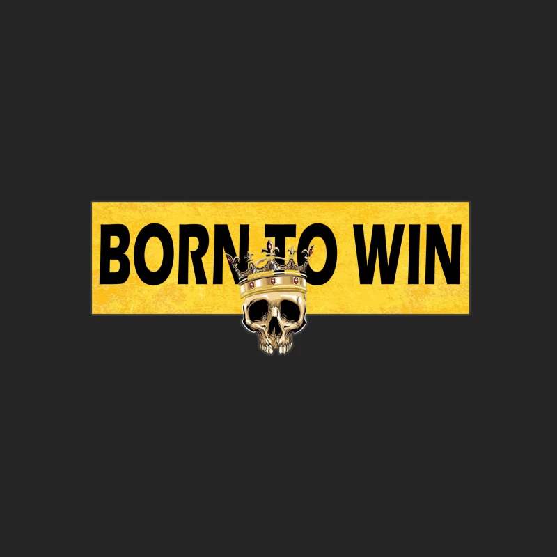 Born to Win Graphic Design Male Pullover Sweatshirt