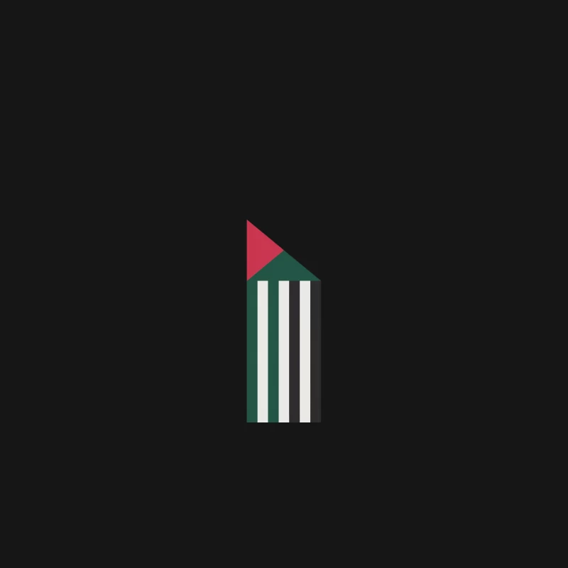 Palestinian Flag: National Symbol with Red, Green, White, and Black Colors Desk Mat