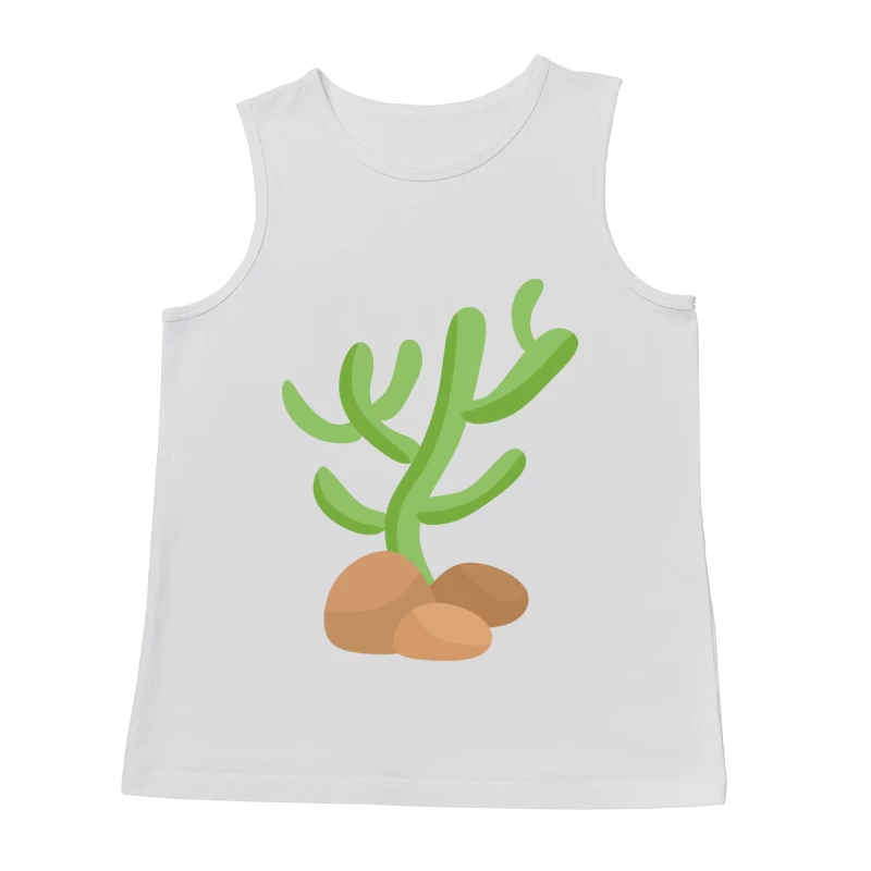 Illustration de cactus sur des rochers Homme Débardeur