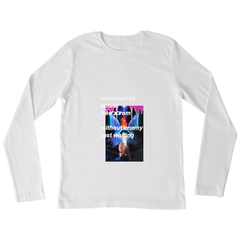Freiheit und Warten Damen Langarm T-Shirt