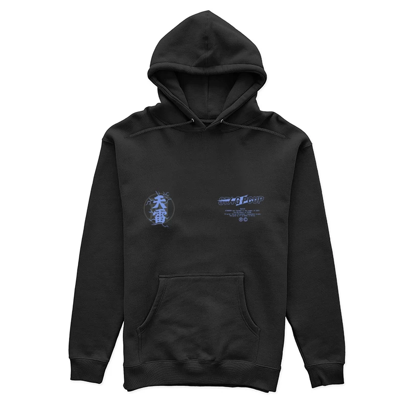 Stag Coup Design mit japanischem Schriftzeichen Damen Pullover Hoodie