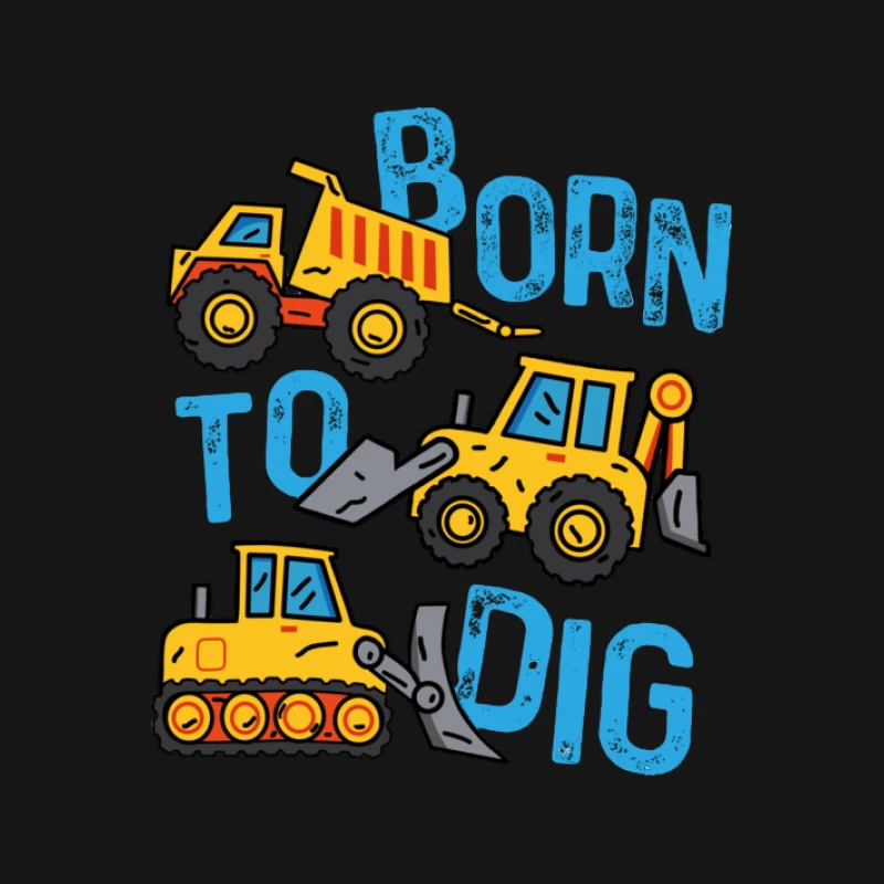 Baumaschinen Design für Kinder Herren T-Shirt
