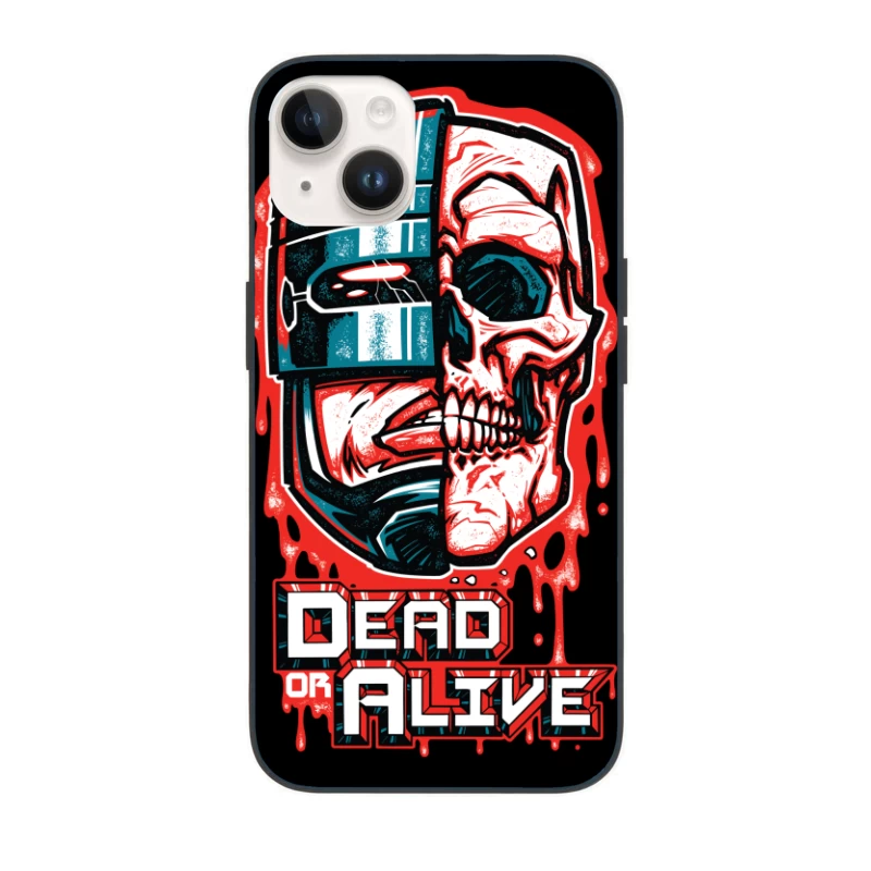 Robot Skull Graphic Art iPhone Case