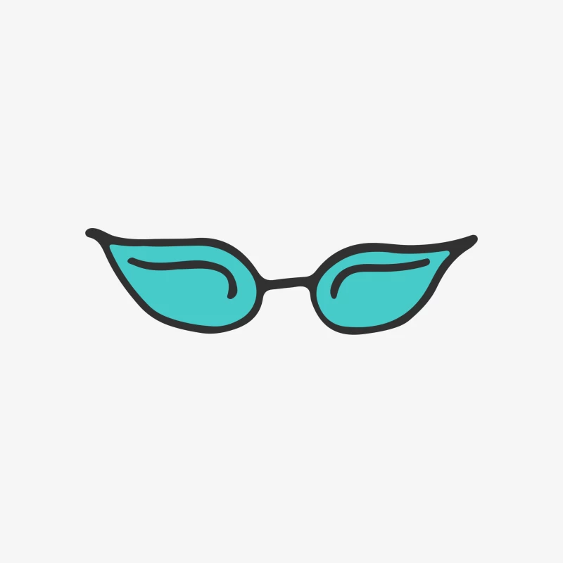 Lunettes de soleil rétro turquoise Homme Sweat-shirt à enfiler