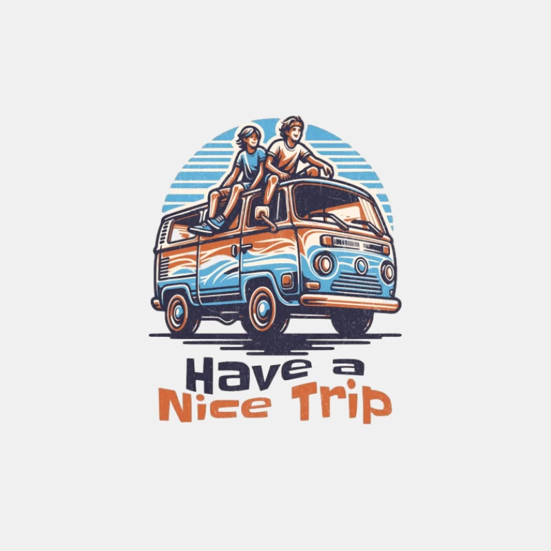 Roadtrip-Abenteuer mit Retro-Bus Herren Tanktops