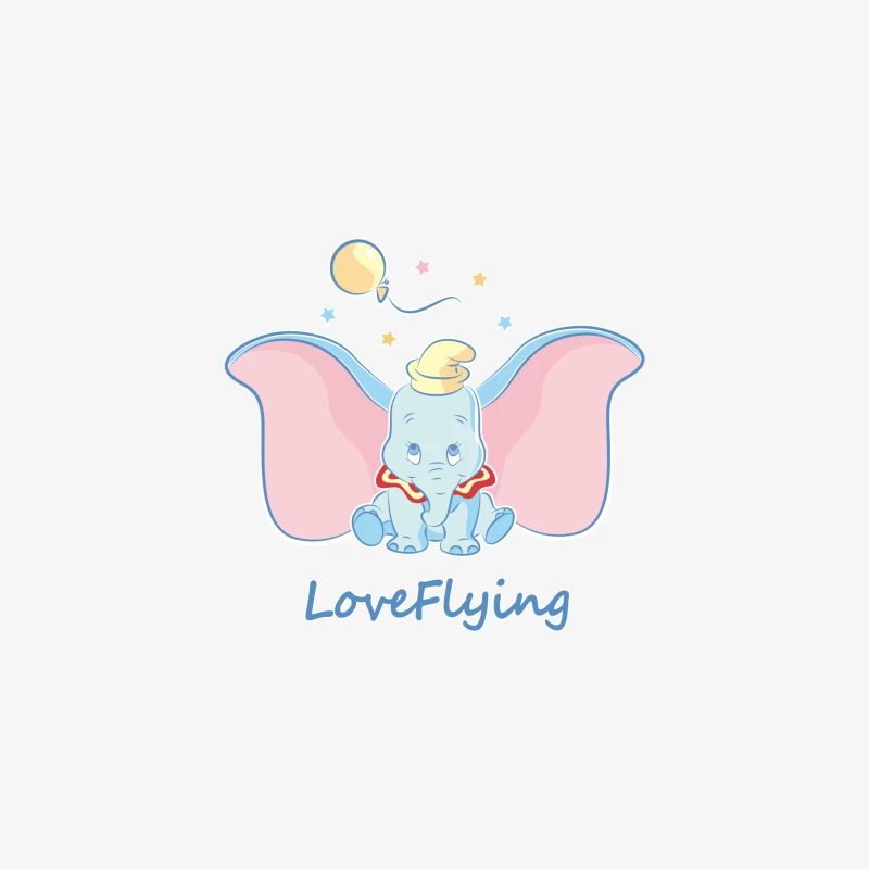 Fliegender Elefant mit Ballon Herren Langarm T-Shirt