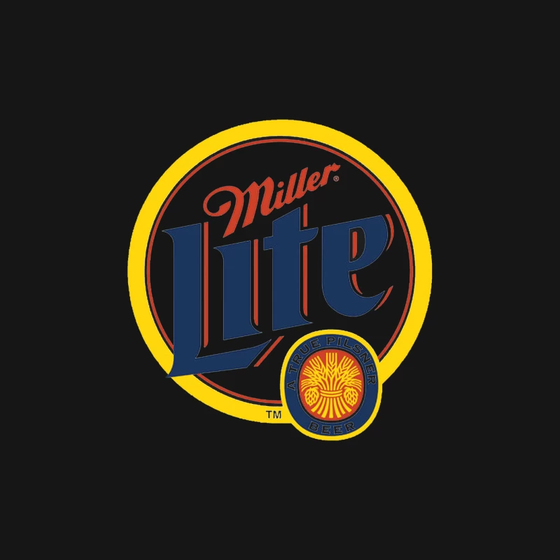 Miller Lite Beer Brand Logo: A Classic American Pilsner Symbol Mouse Pad