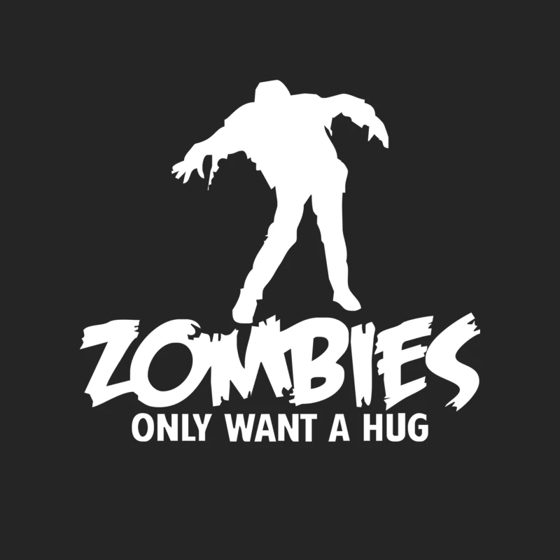 ZOMBIES ONLY WANT A HUG BAD TASTE HALOWEEN ZOMBIE POP CULTURE GIFT Female Pullover Sweatshirt