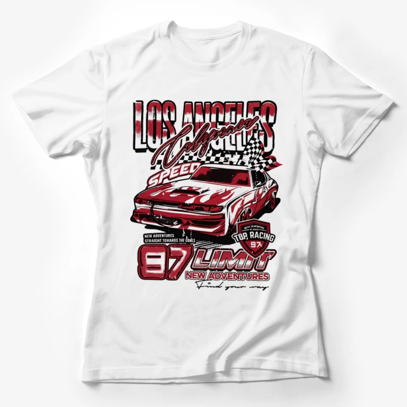Rennwagen-Design in Los Angeles Damen T-Shirt