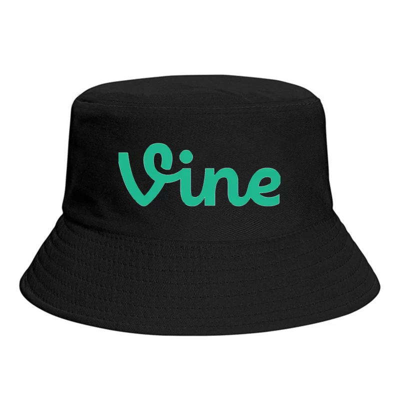 Vine Social Media Platform Green Logo Bucket Hat