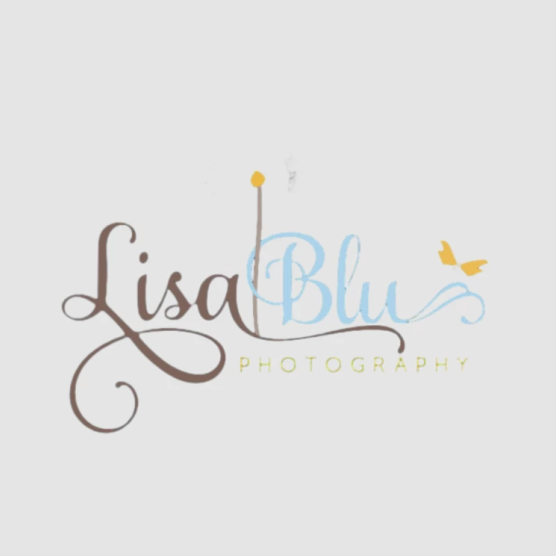 Logo Lisa Blu Fotografia con Farfalla Felpa con cappuccio Donna