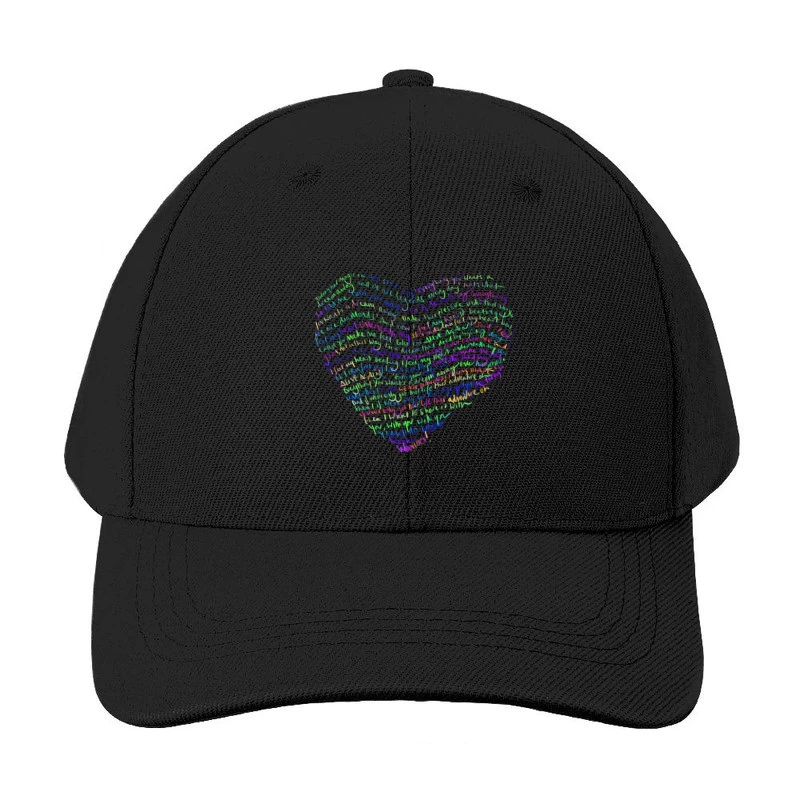 Coldplay Lyrics Art Baseball Cap