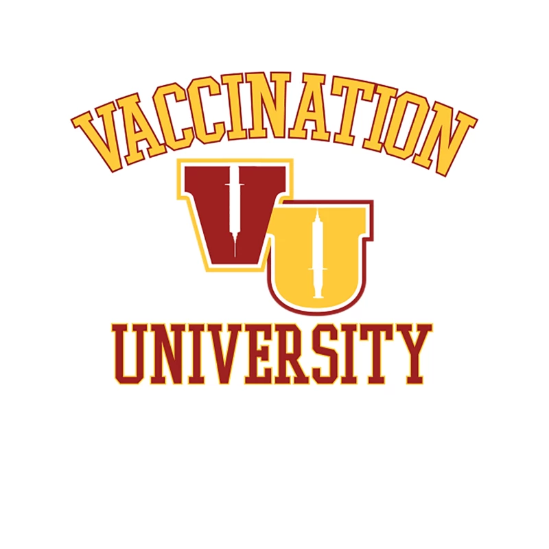 Vaccination University Logo: Educational Health Initiative Tapestry