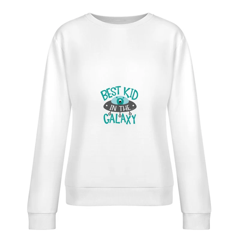 Meilleur enfant de la galaxie avec OVNI coloré Femme Sweat-shirt à enfiler
