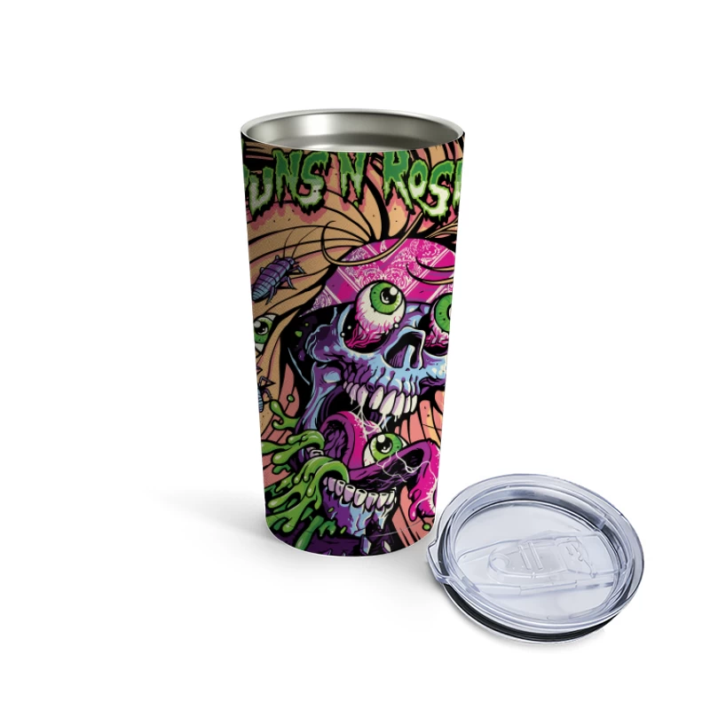 Guns N' Roses Skull Graphic Art Travel Mug