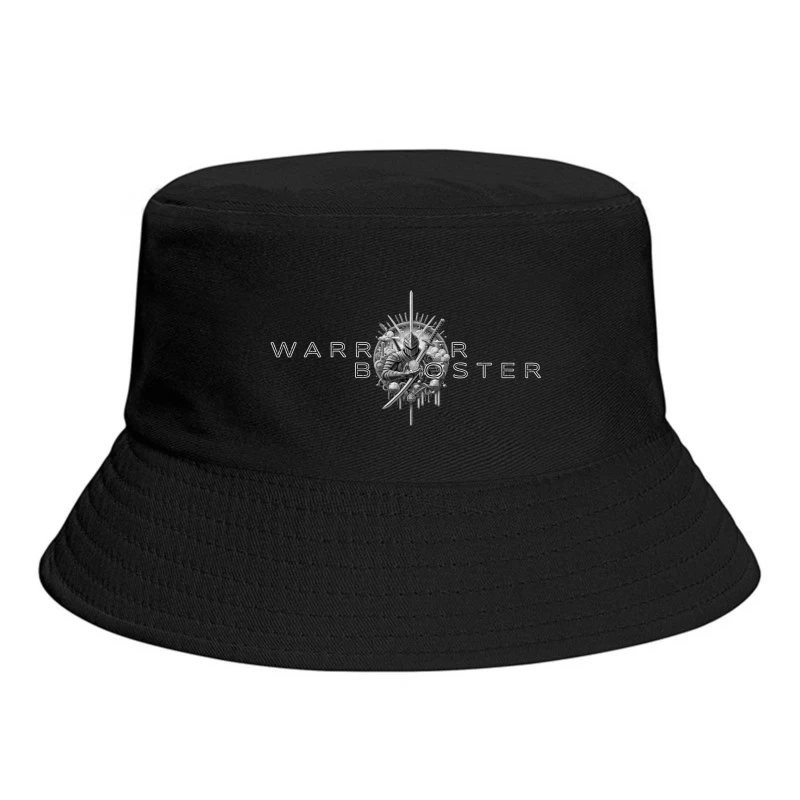 Warrior Booster Medieval Helmet Logo Design Bucket Hat