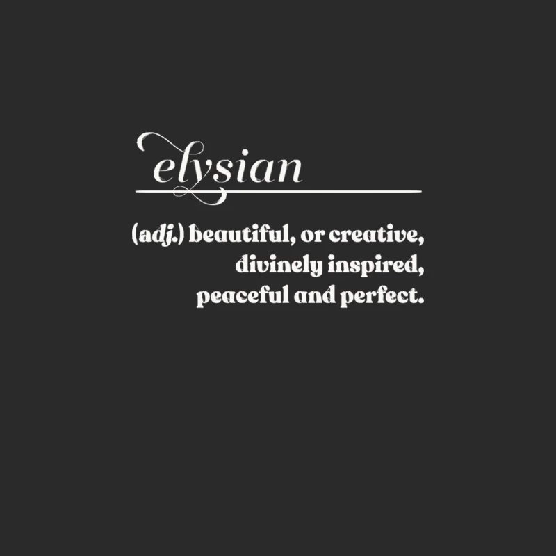 Elysian  Word Lovers Gift Baseball Cap