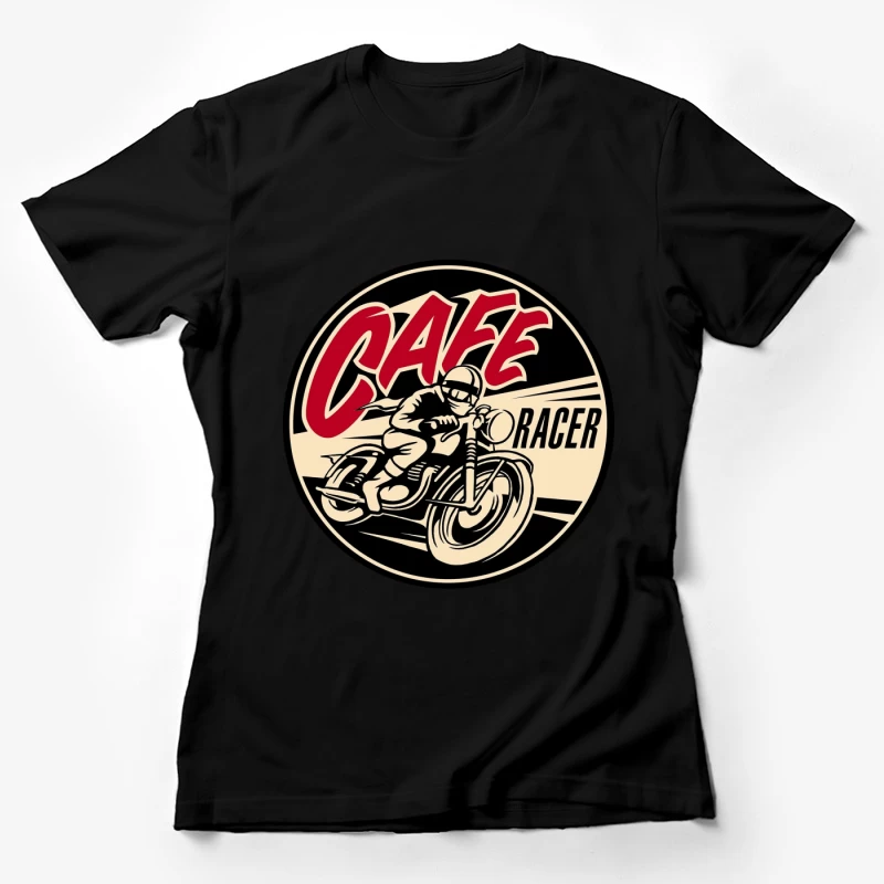 Klassischer Cafe Racer auf Motorrad Damen T-Shirt