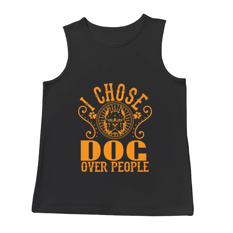 Amour des chiens avant tout Homme Débardeur