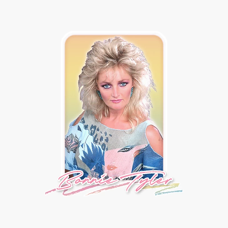 Bonnie Tyler  80s Aesthetic Fan Art Design Cotton Tote Bag