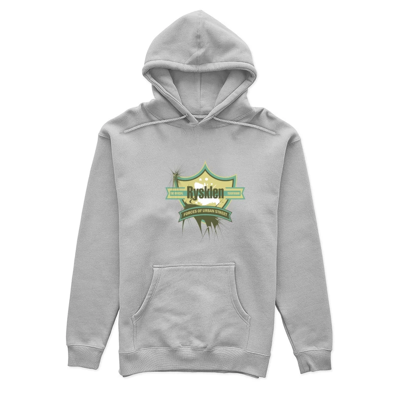 Design urbain Rysklen sur blason moderne Femme Sweat à capuche