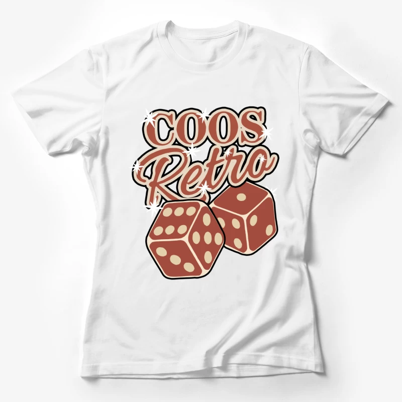 Retro Glückswürfel Design Damen T-Shirt