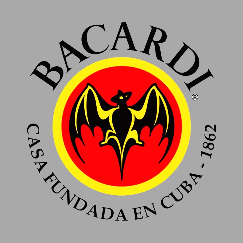 Bacardi Rum's Historic Cuban Bat Logo Female Pullover Hoodie