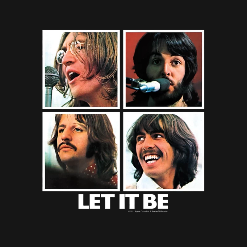 Four Classic Snapshots from The Let It Be Recording Sessions Female T-Shirt